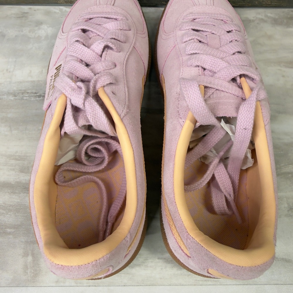 Puma Palermo Mens Size 10 Sneakers Suede Terrace Shoes Orchid Melon 396463-06 - Picture 8 of 10